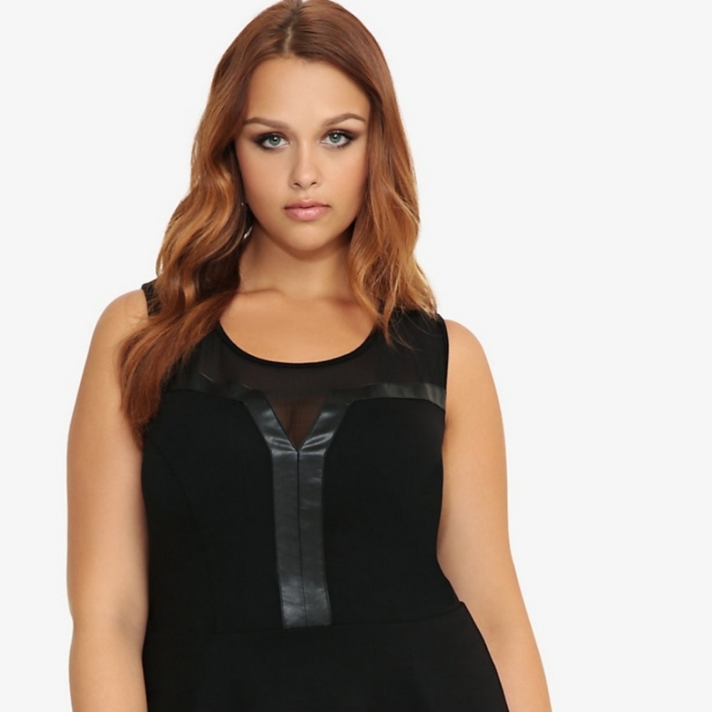 Torrid Faux Leather Peplum top